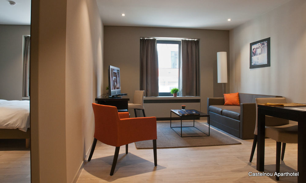 Castelnou Aparthotel Gent Ruang foto